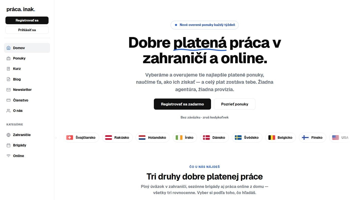Práca. Inak.